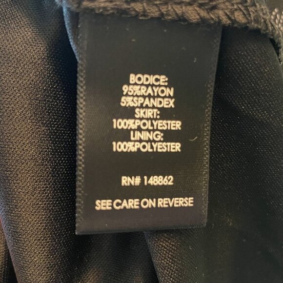 TORRID Super Soft Fit & Flare Dress SZ 1 (1X, 14-16) Tiered Pockets Black NEW - Picture 10 of 12